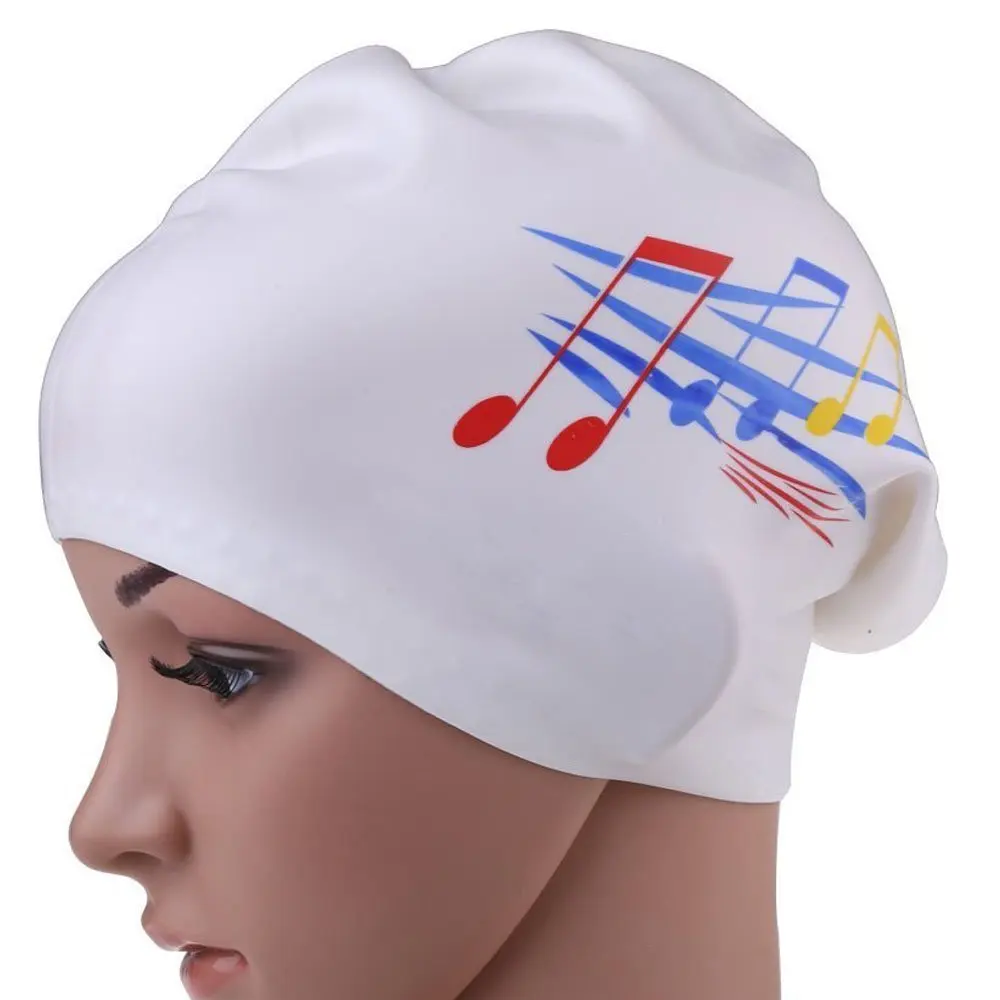 Gorro de natación de pelo largo para mujer, goma Extra grande, silicona, impermeable, equipo de gorro de piscina, gorras de buceo profesionales