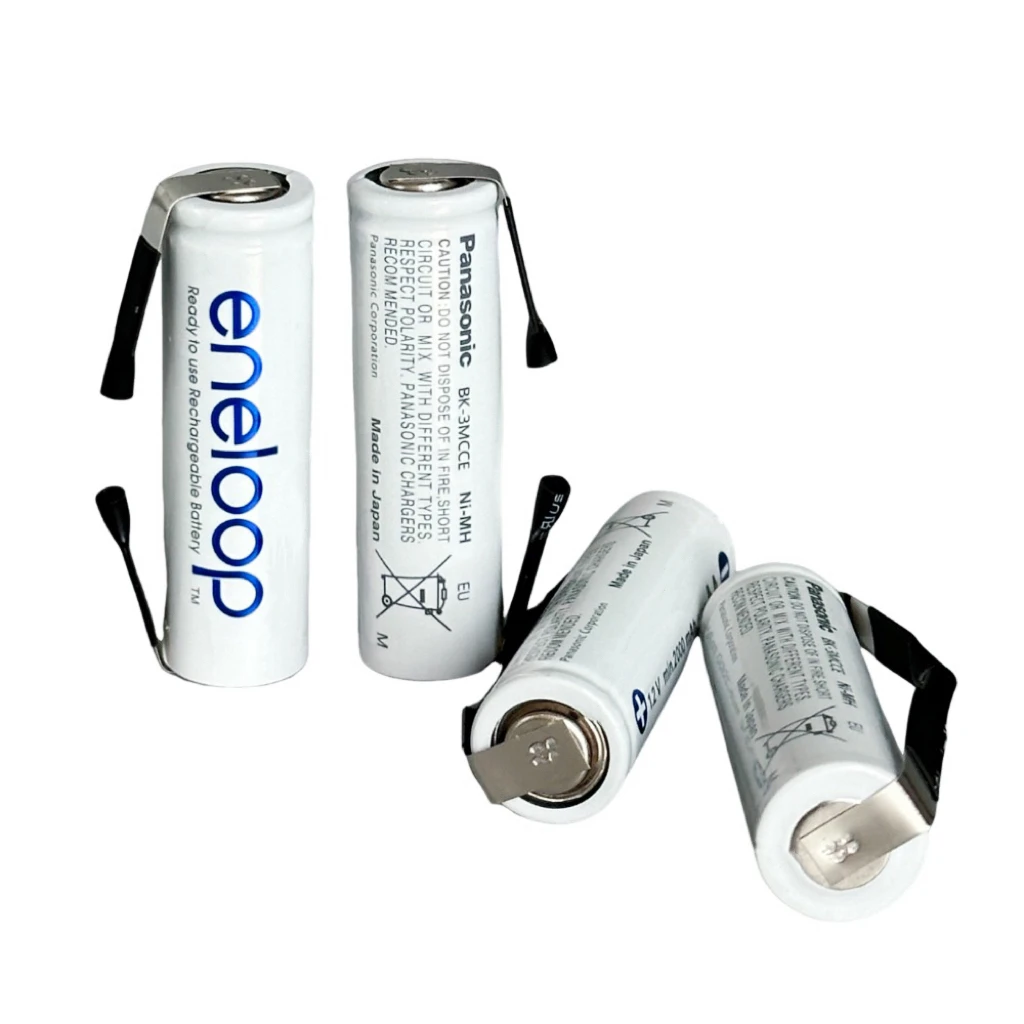 Panasonic AA 1.2V 1900mAh nickel hydrogen battery with welding pins suitable for DIY electric shaver toothbrush toys rechargeable battery