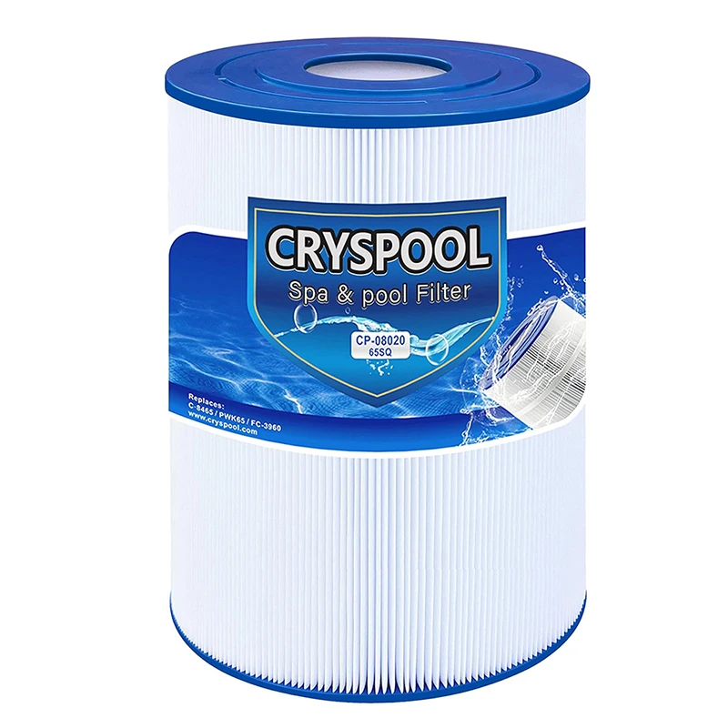 Cryspool pwk65 Compatible with Watkins 31114, Hot Spot spa Filter, C-8465, FC-3960, 71827, 71828, Watkins 65sq.ft 1 Pack spa filter