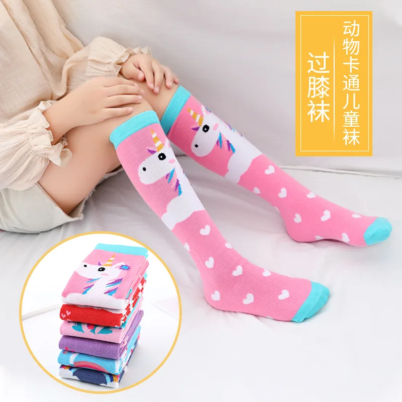 Sports Socks Kids Socks Cartoon Socks Cotton Knee Socks Toddlers
