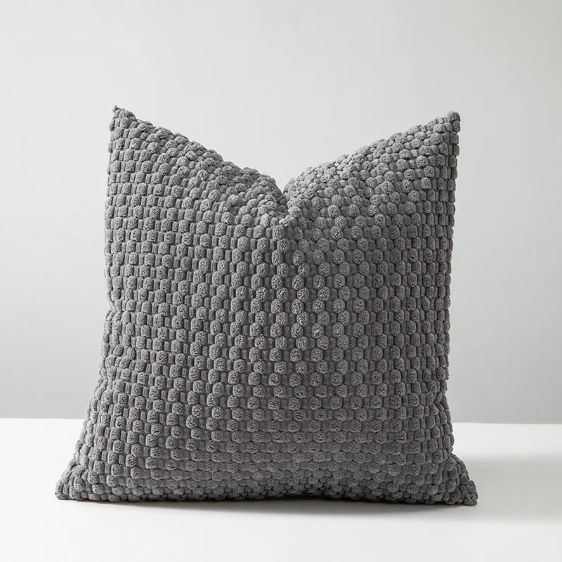 1PC Soft Corduroy Boho Striped Decorative Throw Pillow Cover