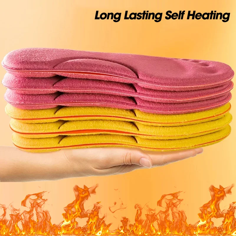Thermal Insoles Feet Massage Memory Foam Insoles Winter Warm Soft Self-heated Thicken Sport Shoes Insole Pad for Outdoor Warmer shoe insoles orthopedic insoles heated shoe insoles