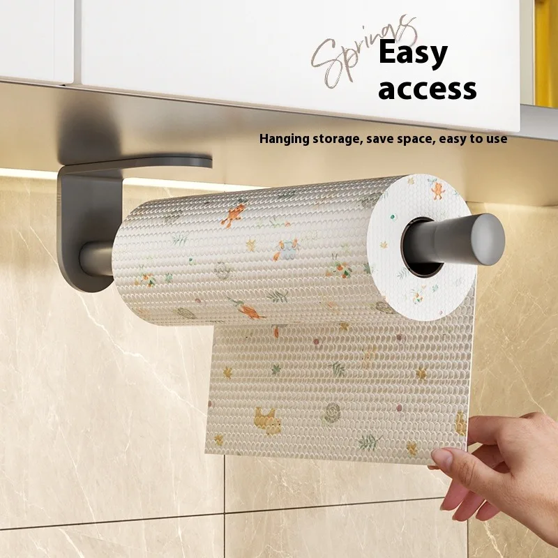 Adhesive Paper Towel Holder for Kitchen Napkin Rack Toilet Paper Holder Tissue Dispenser Cabinet Storage Kitchen Accessories