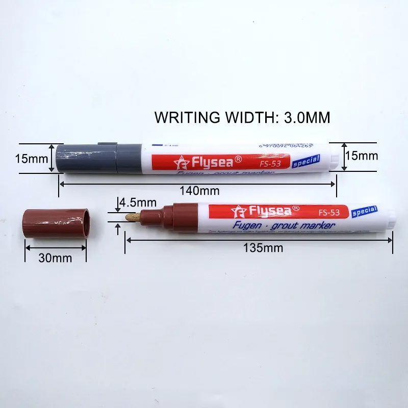 Waterproof Grout Tile Pen Wall Grout Restorer Marker Pen for Bathroom Wall Floor Decontamination Seam Repair white marker pens pen marker marker pens