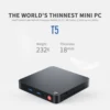 Cheapest T5 Mini PC Intel Celeron N4020 Up to 2.8GHz Windows 11 Desktop 4GB+64GB 2.4G/5.8G WiFi BT4.0 Dual 4K HDMI not T4 Pro 1