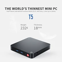 Cheapest T5 Mini PC Intel Celeron N4020 Up to 2.8GHz Windows 11 Desktop 4GB+64GB 2.4G/5.8G WiFi BT4.0 Dual 4K HDMI not T4 Pro 1