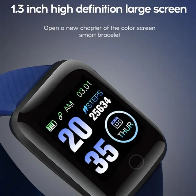 Montre intelligente 116Plus, écran de document, comptage des pas, mode multi-sport – Image 4