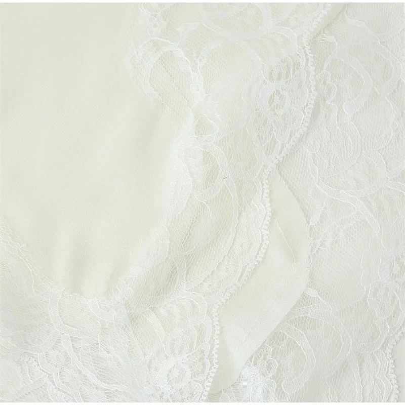 Sexy Lace Patchwork Blouses For Women, Sleeveless Square Neck, For Party Club, Vacation Chic Lady Shirts - Uniqwear