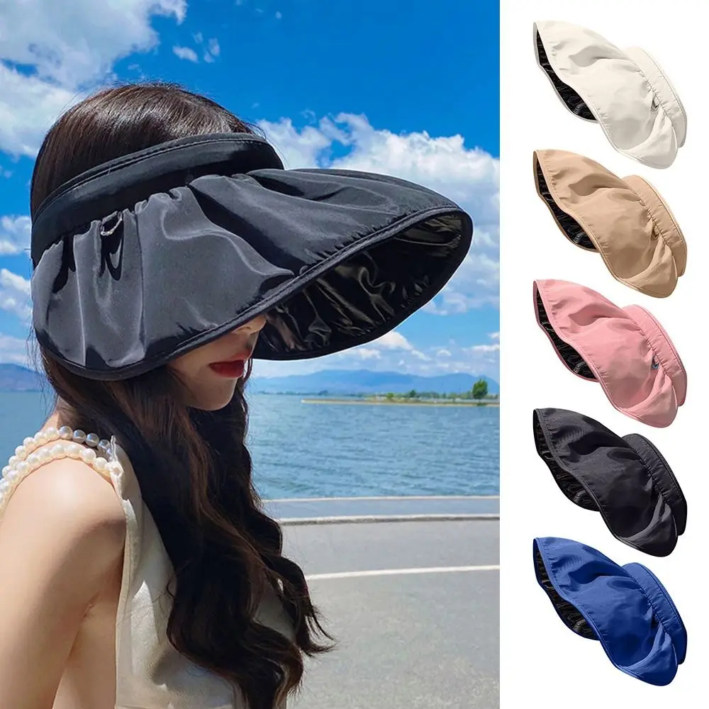 

Шляпка-обруч для волос, козырек от солнца, шляпа пустая, дышащая, складная, регулируемая, для пляжа, рыбалки