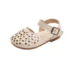 Summer Children Sandals Hollow Out Closed Toe Girls Shoes Soft Sole Breathable Princess Beach Sandals Kids Flat Roman Shoes 5