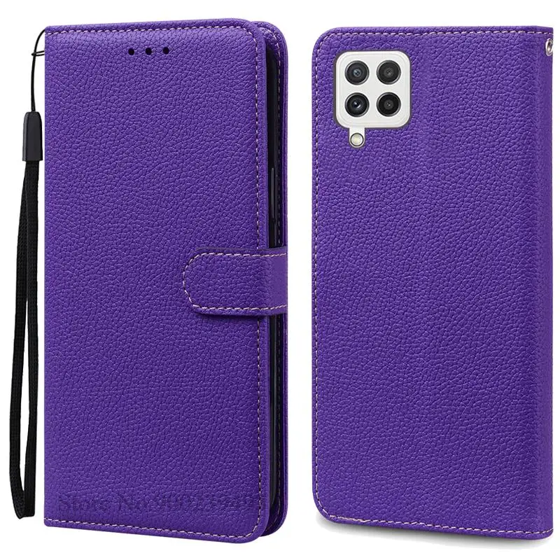 Leather Wallet Flip Case Soft Silicone Cover for Samsung Galaxy M32 - Stylish Protective s
