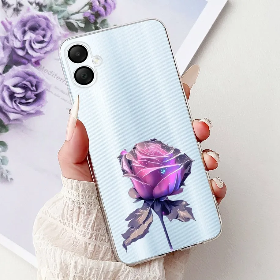 Floral Love Heart Soft Silicone Phone Case - Elegant TPU Cover