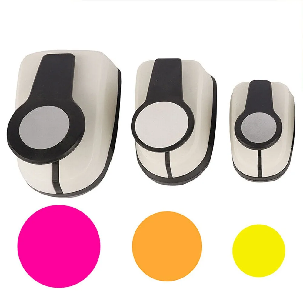 Multiple Sizes Punches Circular Paper Hole Punch Handmade Cutter Card DIY Round Paper ABS+alloy Embossing Device Gift Card Punch
