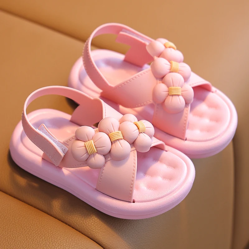 Baby Shoes Kids Shoes Children Sandals Kids Sandals Beach Shoes Children's Sandals Summer Girls Soft Sole Anti-slip Children's Baby Student Beach Shoes