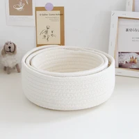 Sundries Storage Baskets Cartoon Hand Woven Kids Toys Desktop Organizer Box Tassels Laundry Baskets Makeup Cosmetic Accessories 4