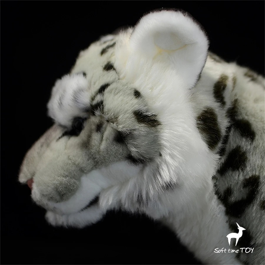 Snow Leopard High Fidelity Anime Cute Plushie Snow Panther Plush Toys Lifelike Animals Simulation Stuffed Doll Kawai Toy Gifts 5