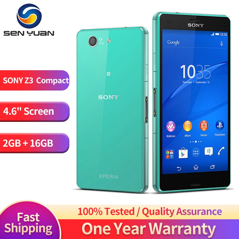 Sony Z3 Compact D5803 Unlocked 4G LTE Z3 Mini Android Smartphone Quad Core 4.6 Inch 16GB Mobile Phone|Cellphones| - AliExpress