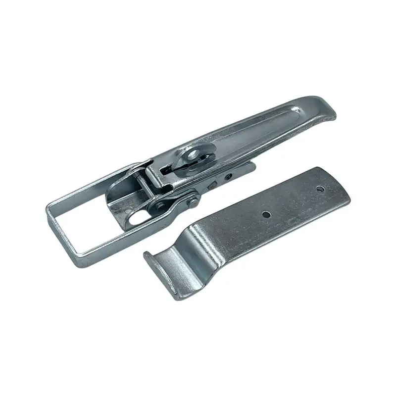 

Tension Latch Shiny Silver Toggle Latch Clamp Galvanized Steel Strong Spring Loaded Toggle Latch Catch Hasps Clamp Buckle Clip