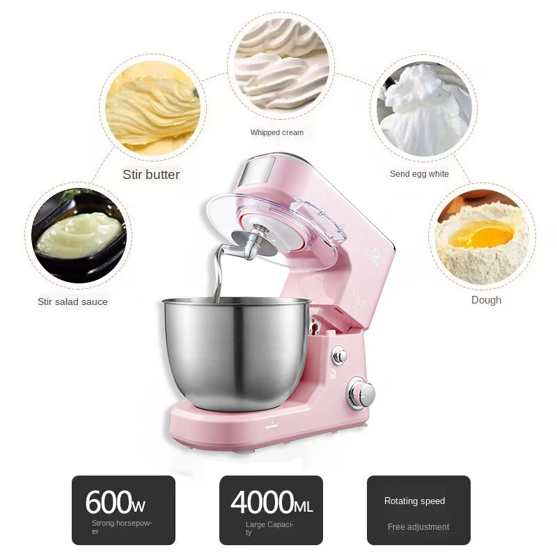 12L Stand Mixer Kitchen Aid Food Blender Cream Whisk Cake Dough Mixers With  Bowl Stainless Steel Chef Machine Charm - AliExpress