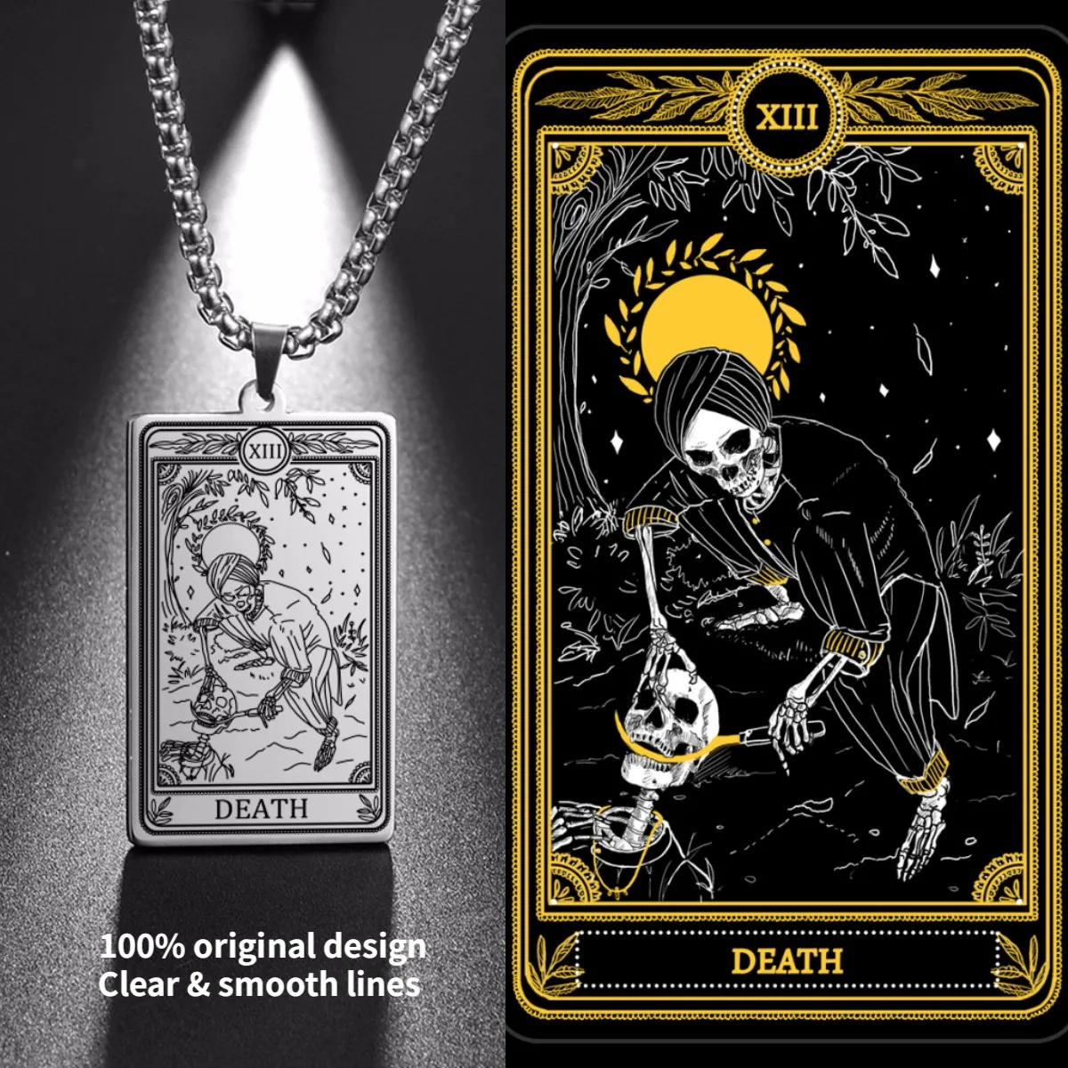アクセサリー gunda TAROT NERO NECKLACE 2024 1st】gunda<ガンダ>TAROT NERO NECKLACE/A [タロット