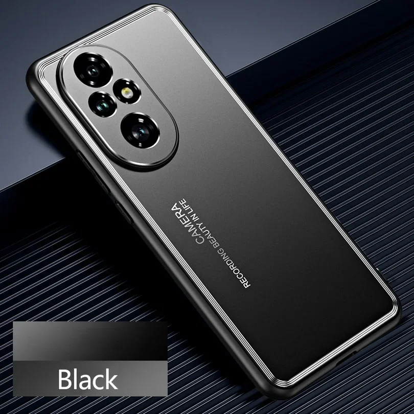 Sleek Sandblasted Aluminum Alloy Back Plate with Metal Camera Protect Cover