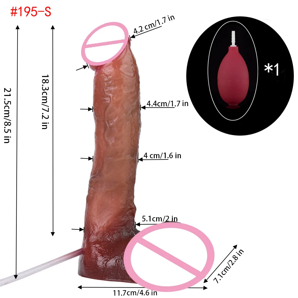 FAAK Lifelike Squirting Penis Silicone Ejaculation Large Realistic Dildo With Sucker Skin Touch Anal Sex Toys For Women