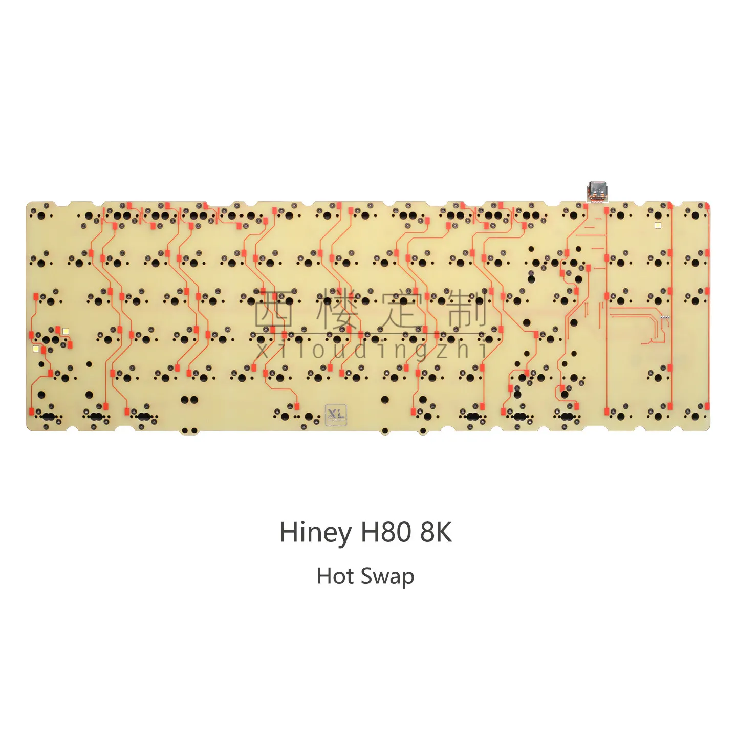 8k 핫스왑 Hiney H80 PCB (CEM-3 베이스, ai03/jane v3/fly daughterboard 포함)
