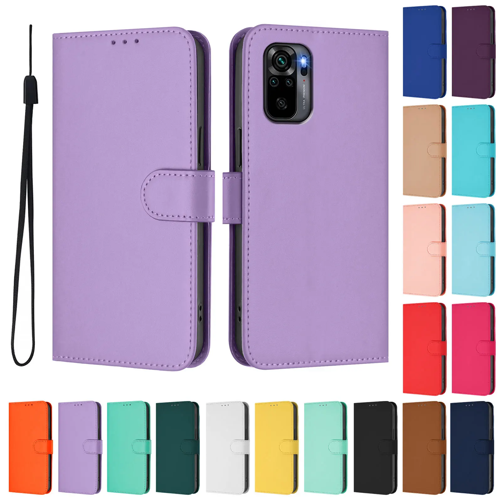 Luxurious Leather Wallet Phone Case with Holder
