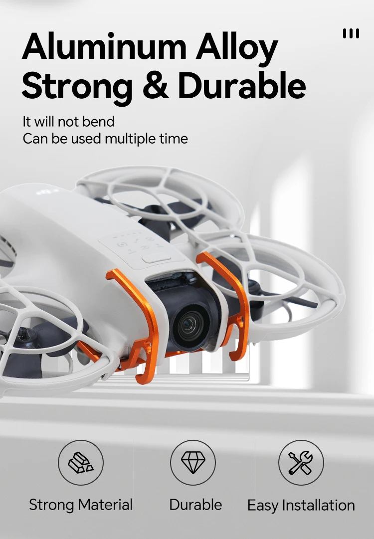 RCSTQ For Neo Drone Gimbal Camera Lens Anti-collision Bumper Protective Bar Alu