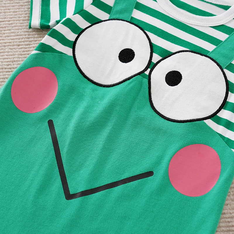 Newborn Clothes Cute Cartoon Frog Print Cotton Comfortable Soft Summer Boys Girls 0-18 Short Sleeved Baby Jumpsuit baby rompers,baby jumpsuit,cotton jumpsuit,cotton onesies