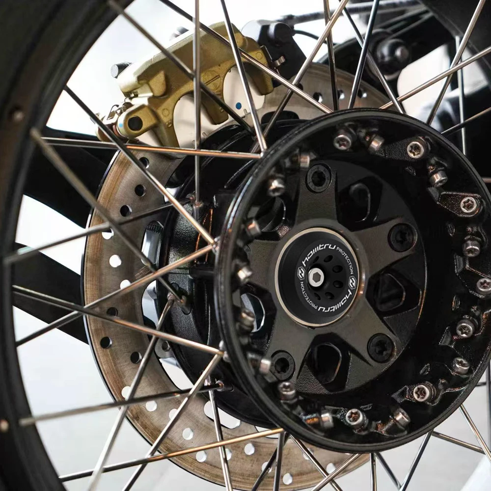 오토바이 휠 스핀들 보호 액슬 커버 세트 - BMW R1200R R1200RS R1250R R1250RS용 강화된 자전거 안전을 위한 내구성 있는 커버