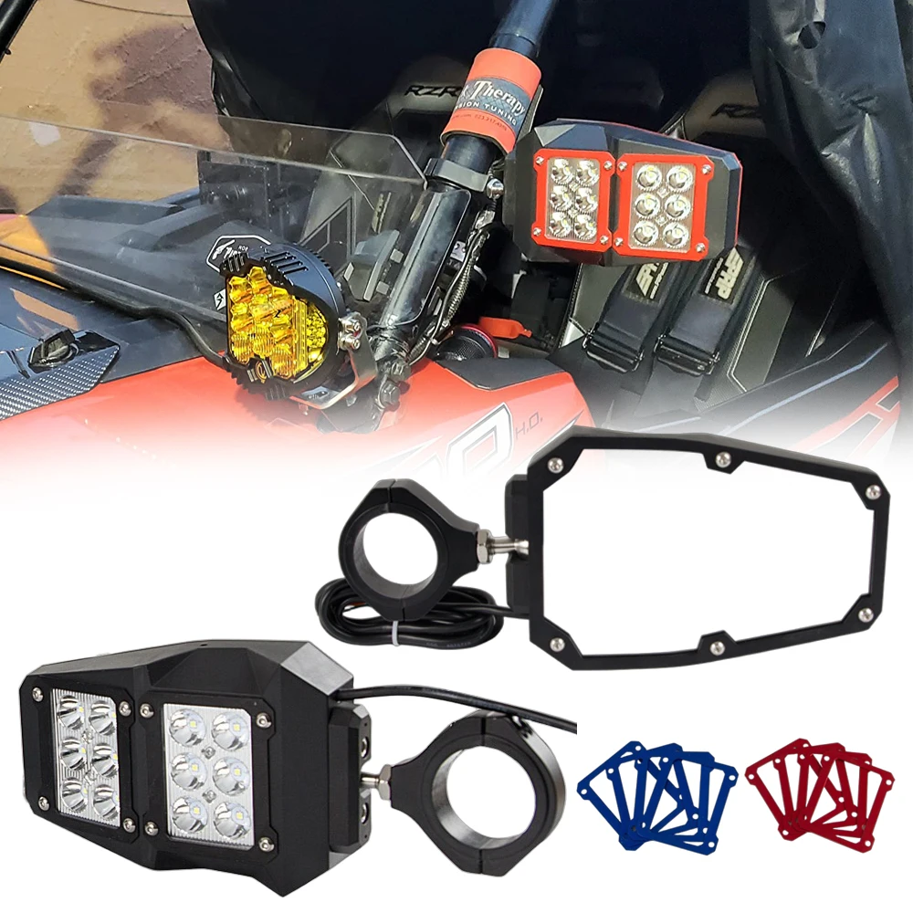 Rétroviseurs latéraux UTV avec lumière LED pour Polaris RZR XP 1000 Yamaha Rhino Honda Pioneer Talon Kawasaki Teryx barre 1.75 ''/2''