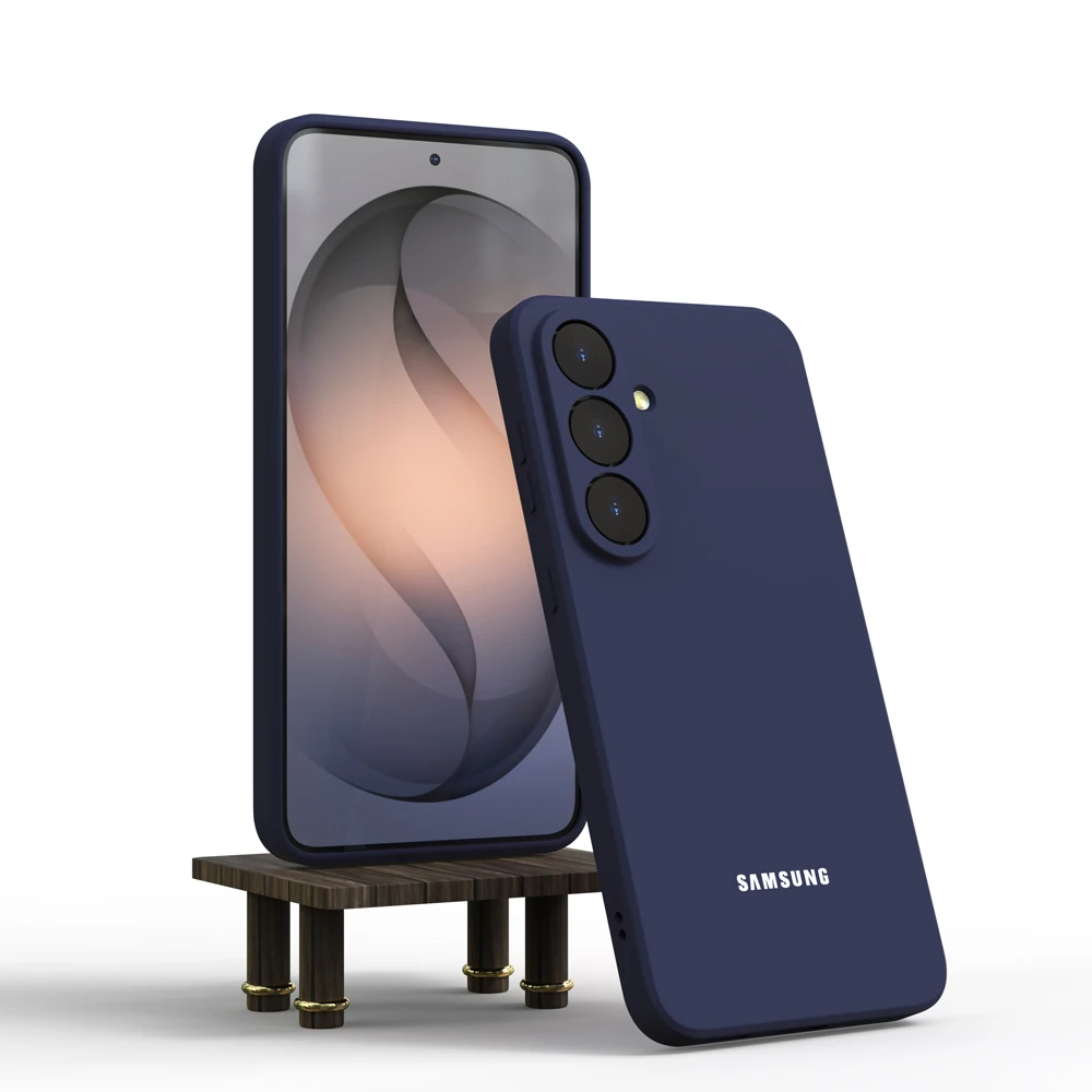 Original Hülle für Samsung Galaxy S25 S26 S24 S23 S22 S21 Ultra Plus FE Weiche Hüllen Flüssiges Silikon Stoßfeste Handy-Rückabdeckung – Detail 13