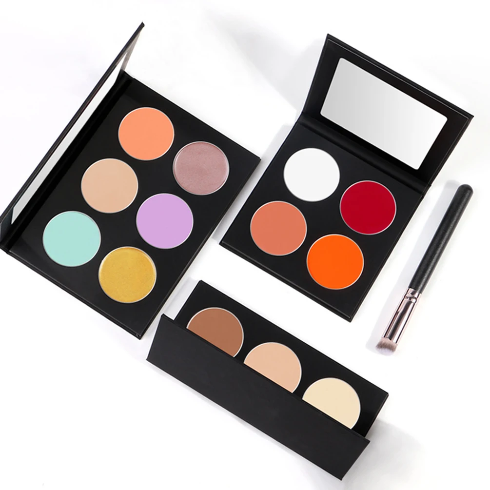 

Concealer Blush Custom Palette 3/4/6/8/9 colors for option matte powder makeup Private Label Custom Bulk cosmetics