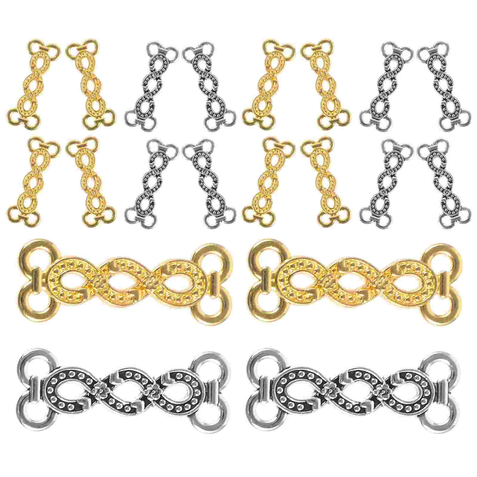 

20 Pcs Jewelry Connector Choker Necklace Bracelet Extender Chains for Necklaces Porous Mini Charms Metal Making Spacers