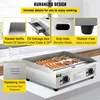 30"Commercial Electric Griddle 3000W Countertop Griddle Non-Stick Restaurant 110V Stainless Steel Adjustable Temperature Control 6