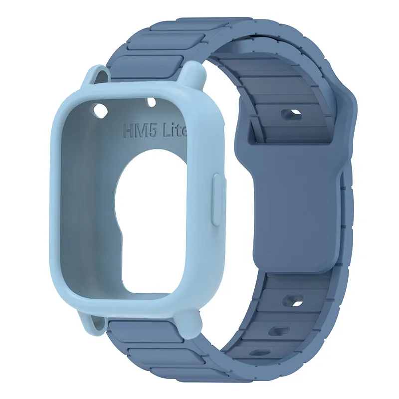 Silicone Protective Case and Strap for Smartwatch - Hollow Out Design