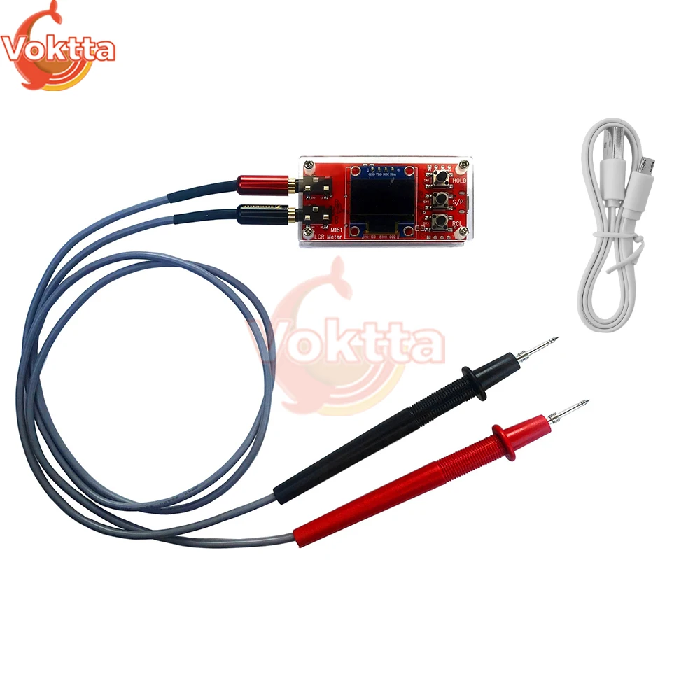 DC5V High Precision Inductance Capacitance Meter Tester LCR Resistance Tester DIY Capacitance Frequency Meter Electronic Kit 2