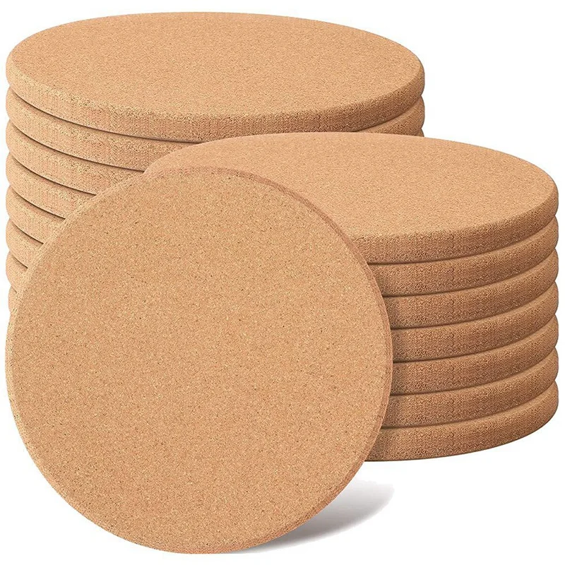 

16 Pack Cork Coaster Thick Cork Trivets For Hot Dishes And Hot Pots Heat Resistant Multifunctional Cork Board Hot Pads Promotion