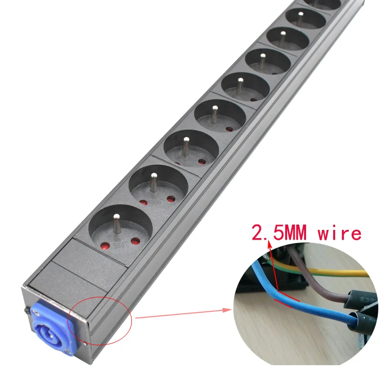 PDU Power Strips Schuko Powerlink box Power amplifier audio 3P Aviation plug 4 AC statute socket SOCKET