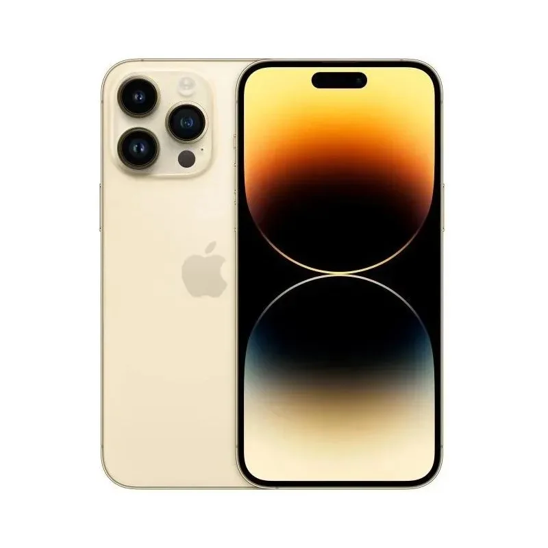 Official Certificated,Original Apple Iphone 14 Pro 6.1" Display 48MP Camera Dual SIM 3200mAh Battery Gold (Renewed Premium)