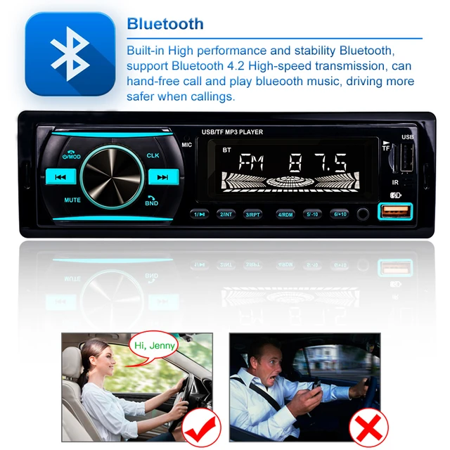X-REAKO Car Radio JSD-920 FM MP3 Audio Stereo AUX Input USB/SD Card Function Support Remote Control Bluetooth -