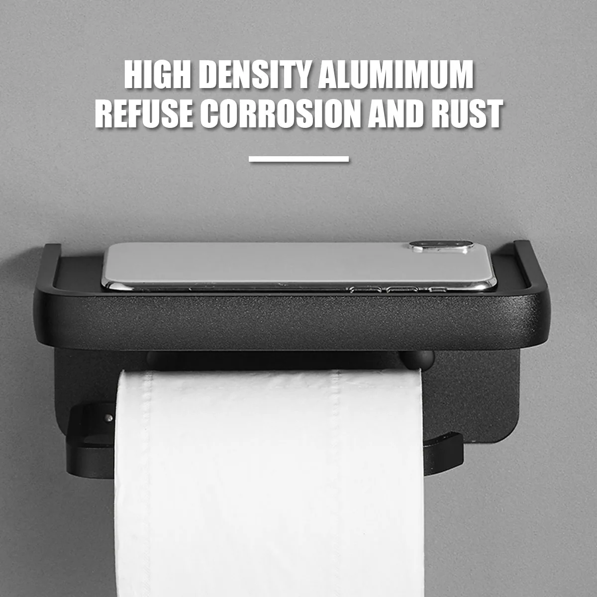 Wall Mounted Stainless Steel Toilet Paper Holder Self Adhesive Bathroom Tissue Roll