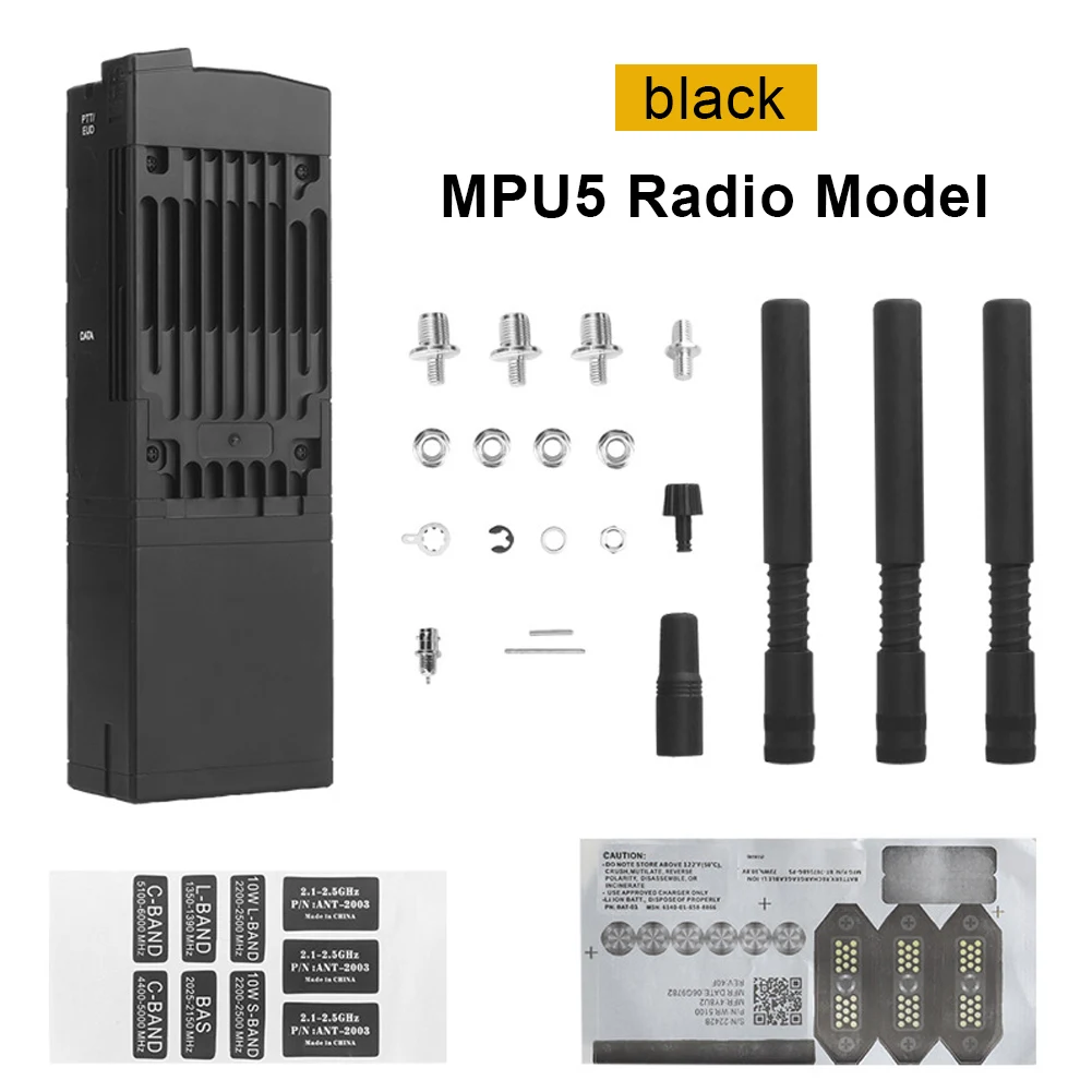 MPU5 Dummy Model Radio Case DIY Walkie-Talkie Transceiver Interphone Models Detachable Handheld Transceiver Outdoor Film Walkie Talkie Bag Walkie Talkie Headset Adapter