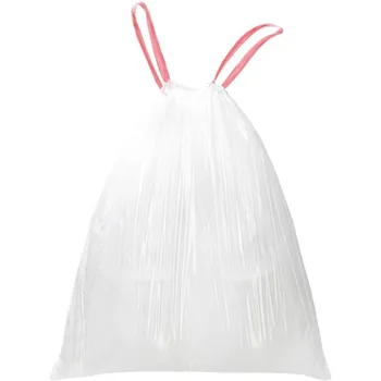 13-Gallon Drawstring Trash Bags – 28-Pack Unscented White 1
