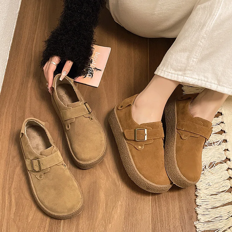 TAVIMART  -  Women Shoes Autumn Casual Female Sneakers Clogs Platform Flats Modis All-Match Wedge Basket Fall Creepers Dress Cute New Su