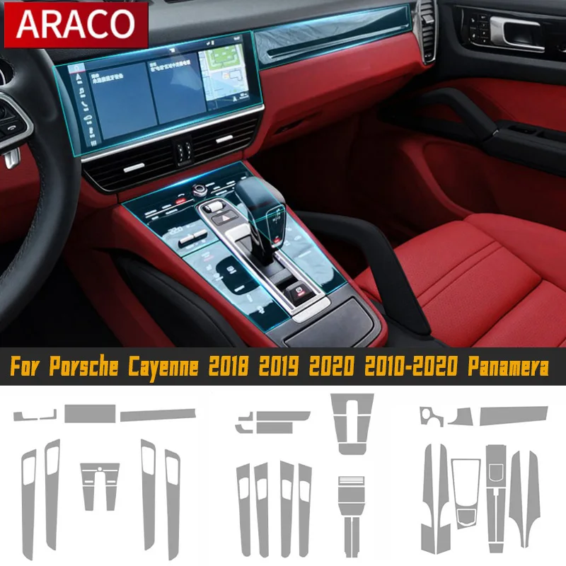 Пленка для Porsche Cayenne 2018 2019 2020 2010-2020 Panamera Lsrtw 2017, защитная пленка, защита от Gores, интерьер мобильный ТПУ