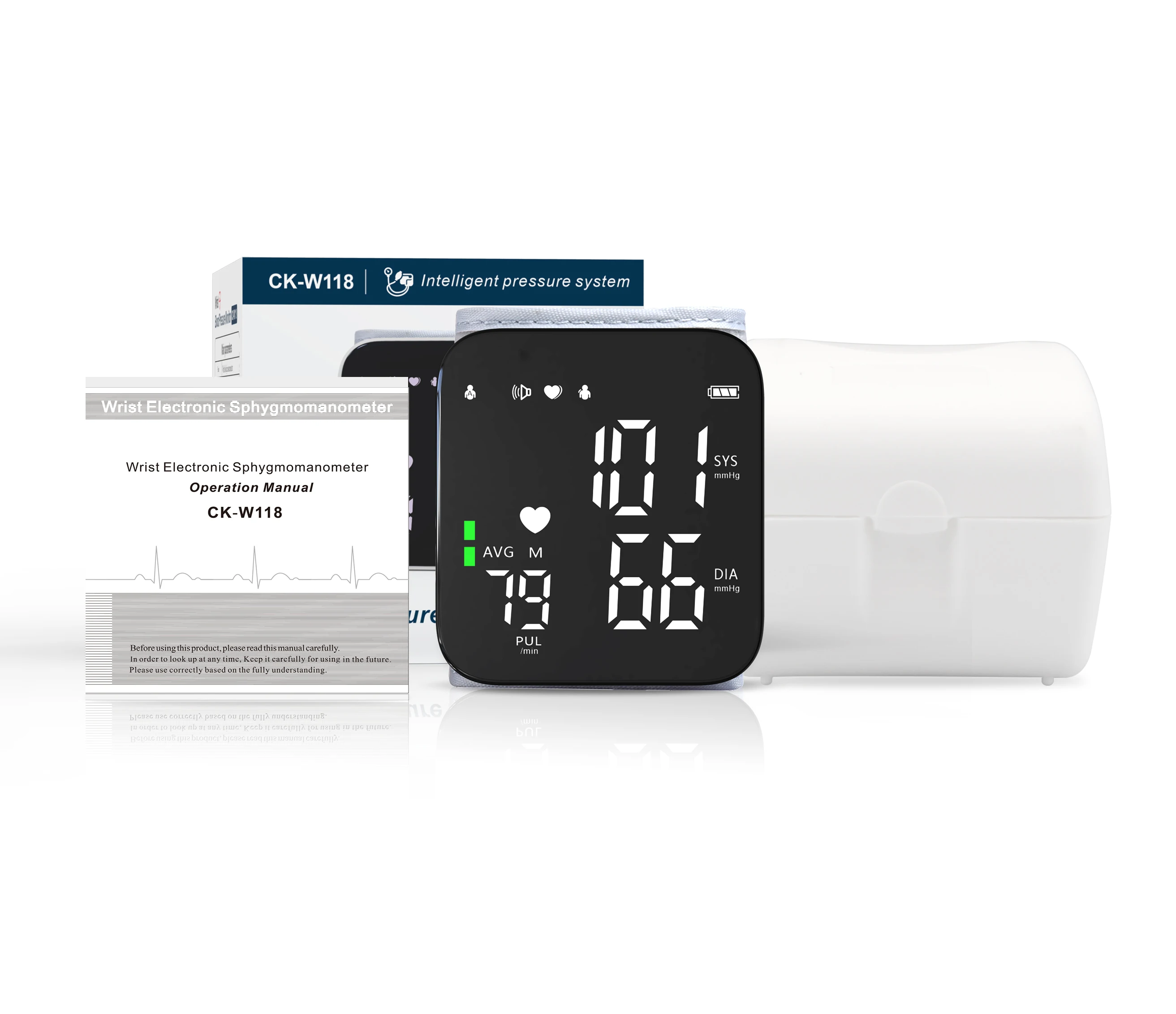 Electronic Blood Pressure Monitor Ultra Clear Large Screen Pulse Sphygmomanometer For Real-time Measurement Of Blood Pressure