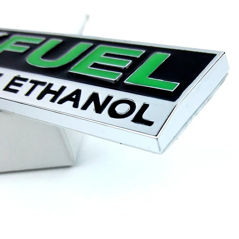 FLEX FUEL E85 ETHANOL Car Sticker For Clean Energy Vehicle Metal Auto Body Truck FLEXFUEL Decal 3D Badge Emblem Accessories 3