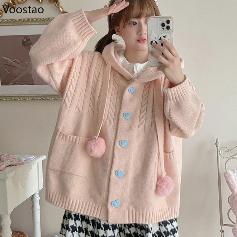 Katie LOLITA LOLITA カーディガン　ピンク Japan Sweet Lolita Style Knitted Cardigan Women Kawaii Bw